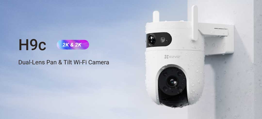 EZVIZ H9c 2K Dual-Lens Pan &amp; Tilt Wi-Fi Camera